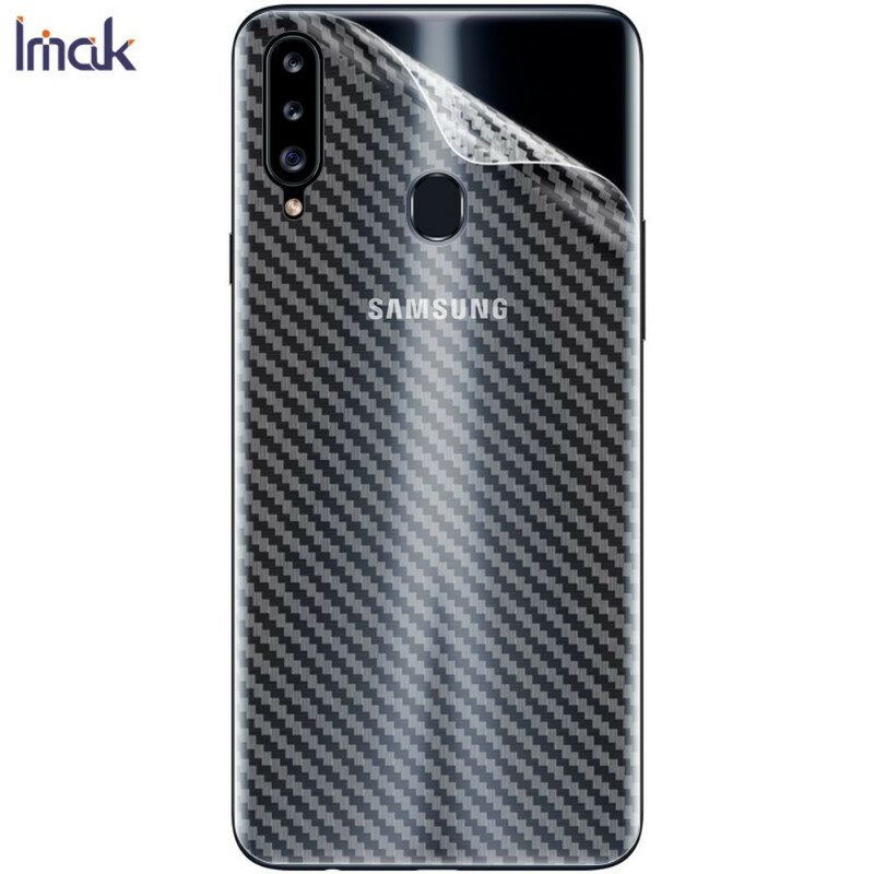 Rugbeschermfolie Voor Samsung Galaxy A20S Carbon Style Imak