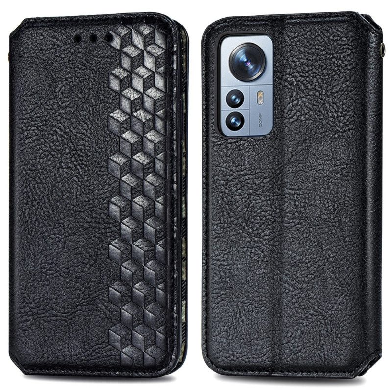 Bescherming Hoesje voor Xiaomi 12 Pro Folio-hoesje 3d Patroon