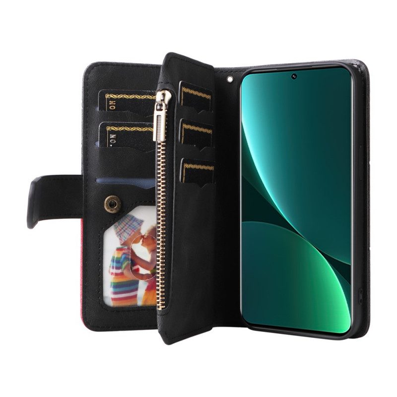 Flip Case voor Xiaomi 12 Pro Tweekleurig Met Portemonnee