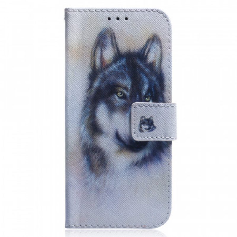 Folio-hoesje voor Xiaomi 12 Pro Wolf Schilderij