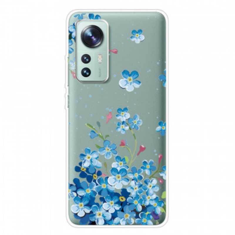 Hoesje voor Xiaomi 12 Pro Blauwe Bloemen