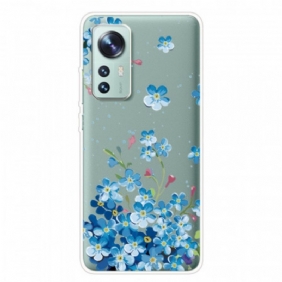 Hoesje voor Xiaomi 12 Pro Blauwe Bloemen