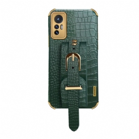 Hoesje voor Xiaomi 12 Pro Croco Band