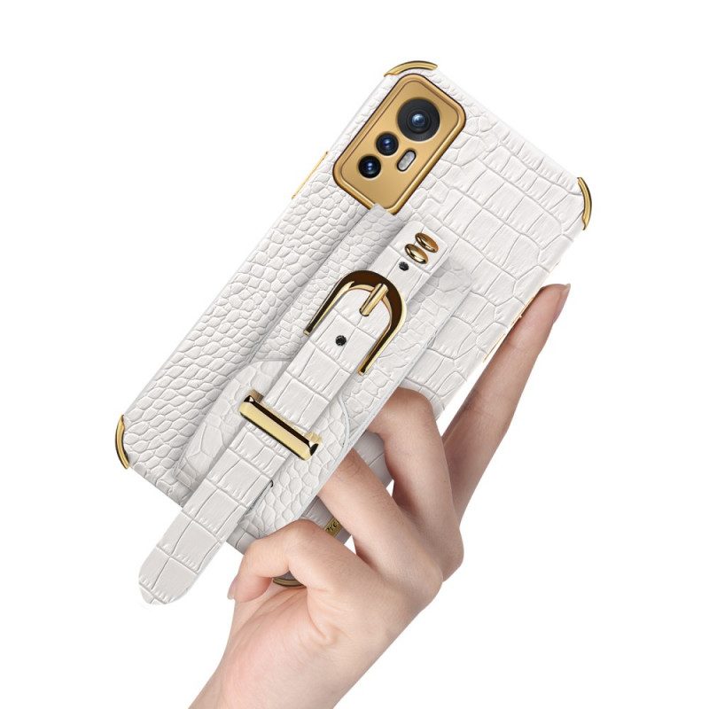 Hoesje voor Xiaomi 12 Pro Croco Band