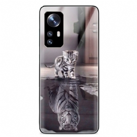 Hoesje voor Xiaomi 12 Pro Kittendroom Van Gehard Glas