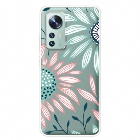 Hoesje voor Xiaomi 12 Pro Siliconen Bloem