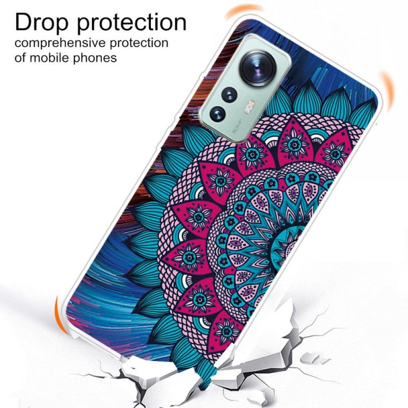 Hoesje voor Xiaomi 12 Pro Siliconen Mandala