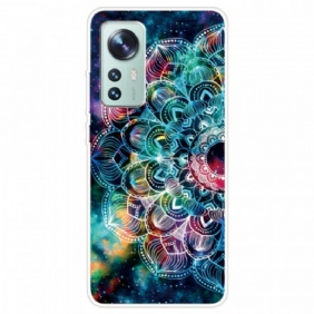 Hoesje voor Xiaomi 12 Pro Siliconen Mandala-ontwerp