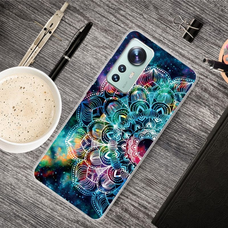 Hoesje voor Xiaomi 12 Pro Siliconen Mandala-ontwerp