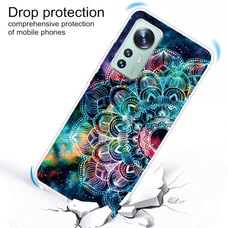 Hoesje voor Xiaomi 12 Pro Siliconen Mandala-ontwerp