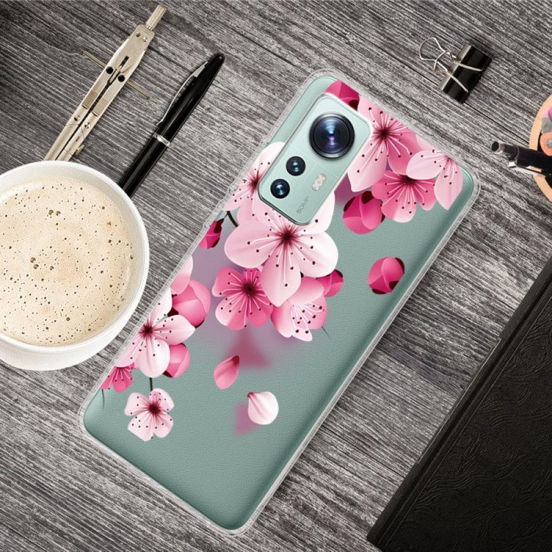 Hoesje voor Xiaomi 12 Pro Siliconen Rozenbloemen