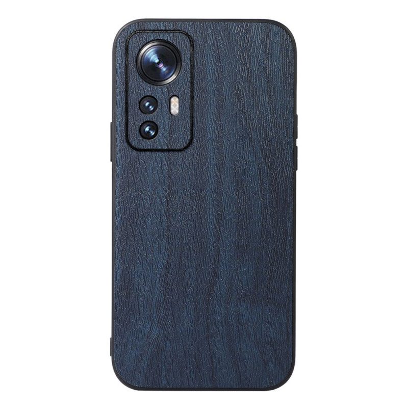 Hoesje voor Xiaomi 12 Pro Stijl Leer Houteffect