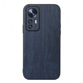 Hoesje voor Xiaomi 12 Pro Stijl Leer Houteffect