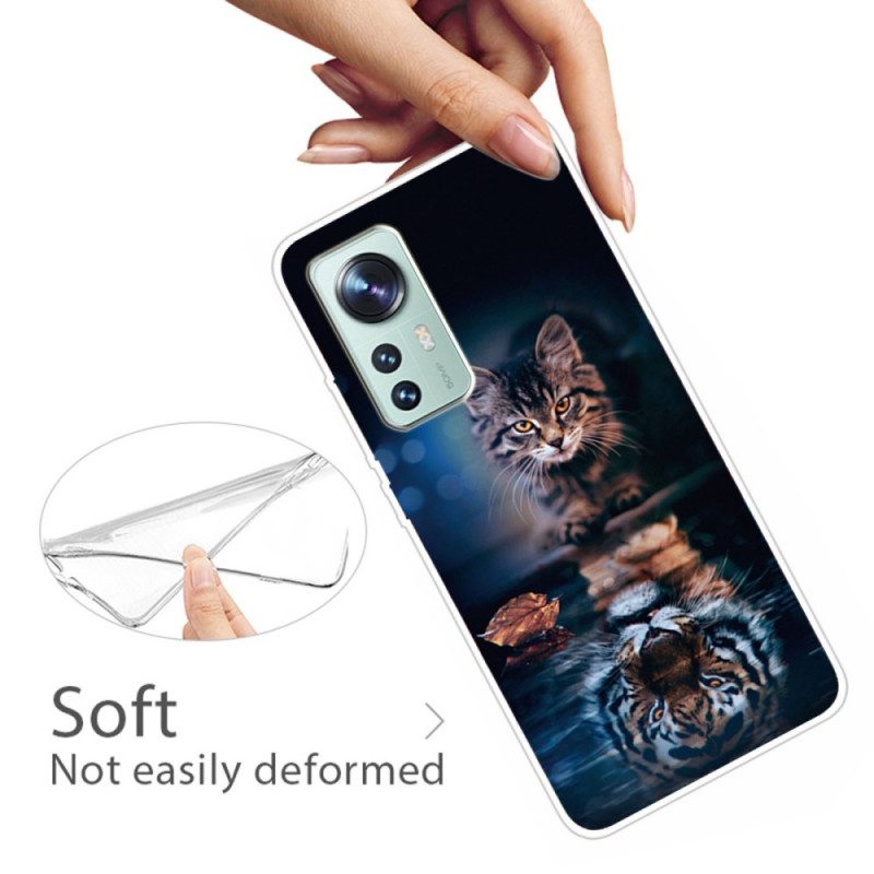 Hoesje voor Xiaomi 12 Pro Waakzame Kat Siliconen