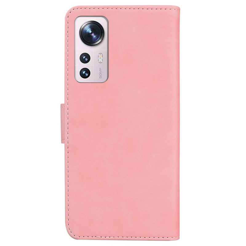 Leren Hoesje voor Xiaomi 12 Pro Effen Leer