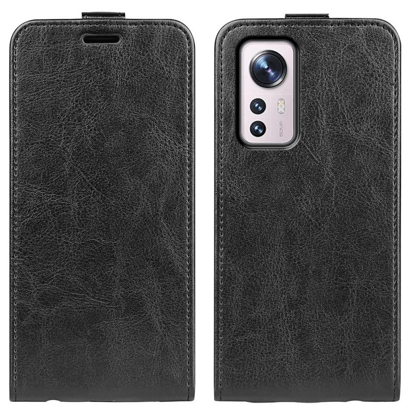 Leren Hoesje voor Xiaomi 12 Pro Folio-hoesje Verticale Flap Leer Effect