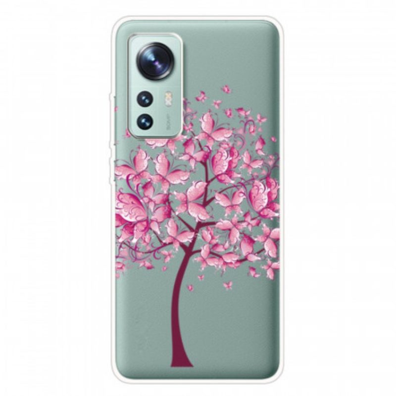 Telefoonhoesje voor Xiaomi 12 Pro Siliconen Roze Boom