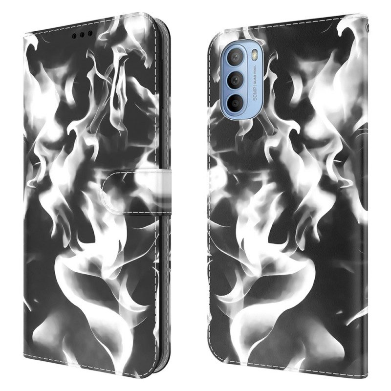 Flip Case voor Moto G41 / G31 Abstract Patroon