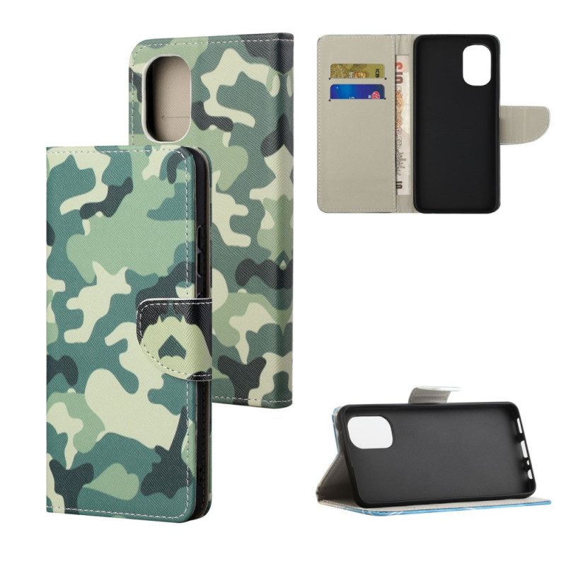 Flip Case voor Moto G41 / G31 Militaire Camouflage