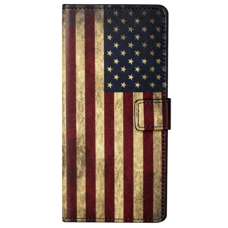 Folio-hoesje voor Moto G41 / G31 Amerikaanse Vlag