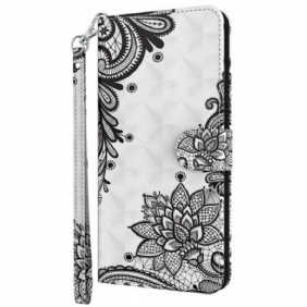 Folio-hoesje voor Moto G41 / G31 Chique Kant