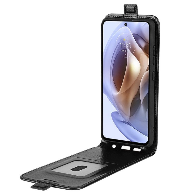 Folio-hoesje voor Moto G41 / G31 Flip Case Retro Opvouwbaar