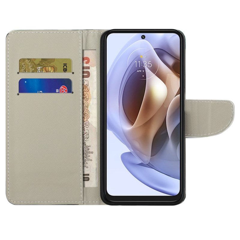 Folio-hoesje voor Moto G41 / G31 Het Londense Leven