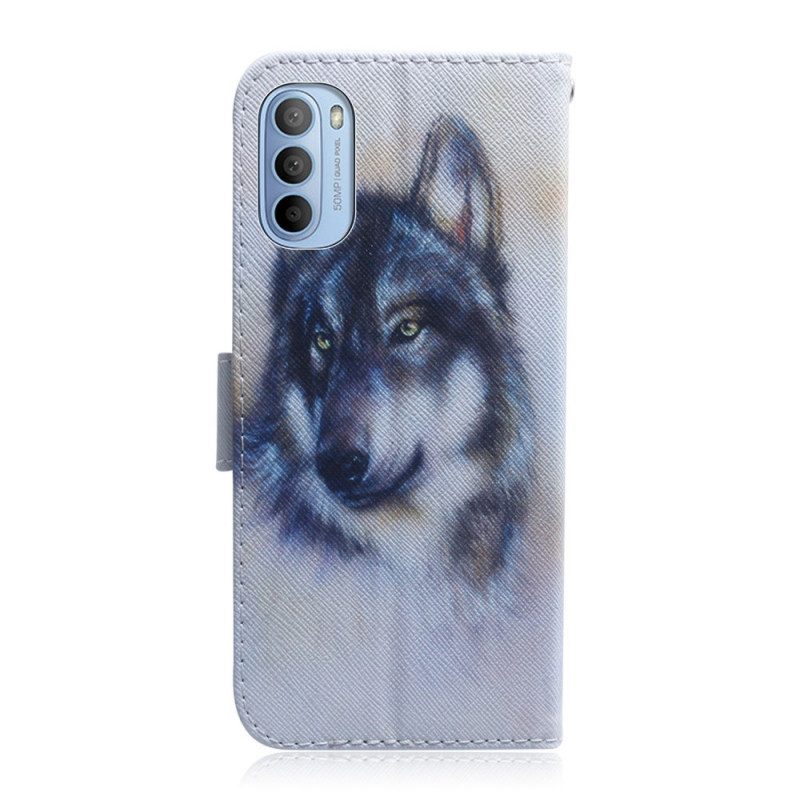 Folio-hoesje voor Moto G41 / G31 Honden Uiterlijk