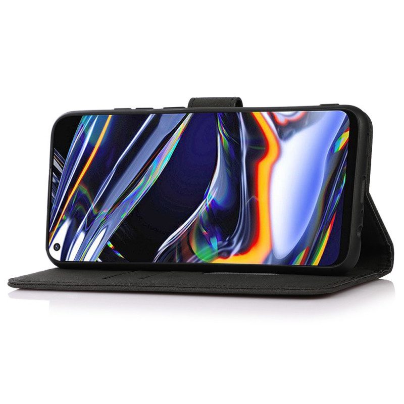 Folio-hoesje voor Moto G41 / G31 Khazneh Modieus Leereffect