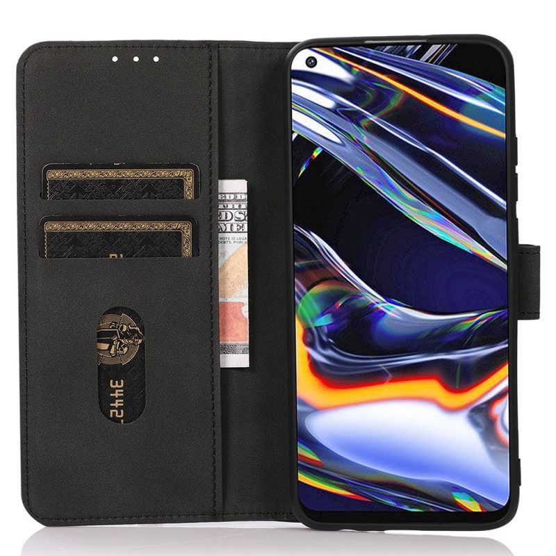 Folio-hoesje voor Moto G41 / G31 Khazneh Modieus Leereffect