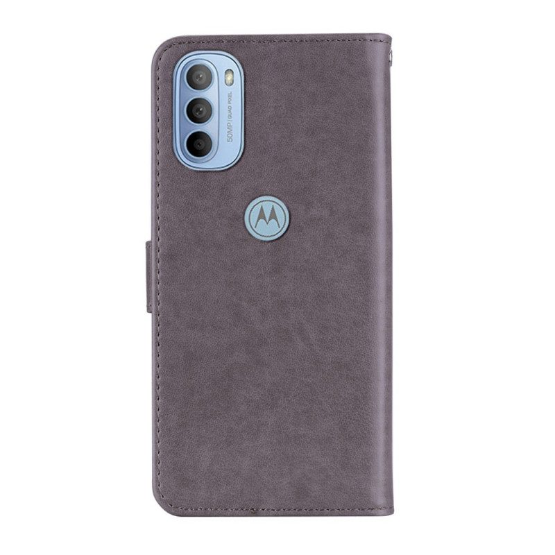 Folio-hoesje voor Moto G41 / G31 Mandala Uil