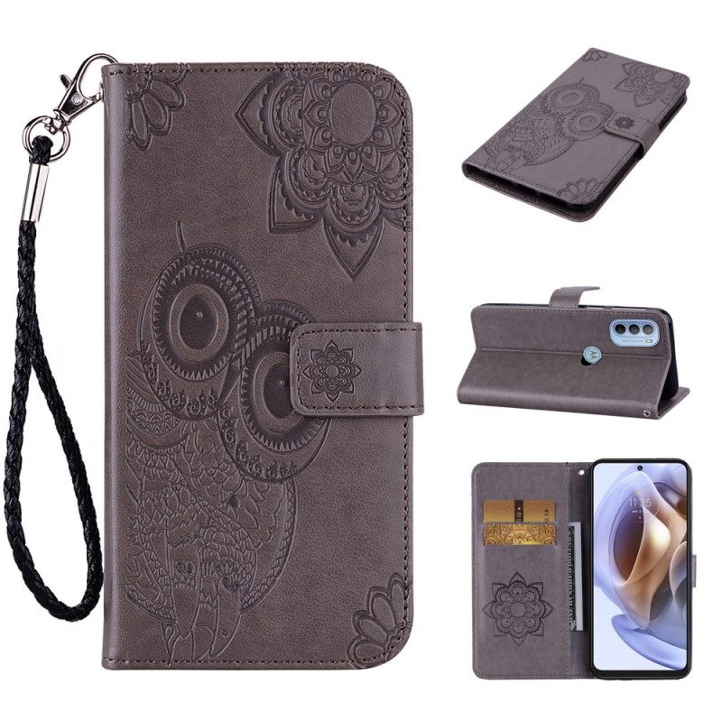 Folio-hoesje voor Moto G41 / G31 Mandala Uil