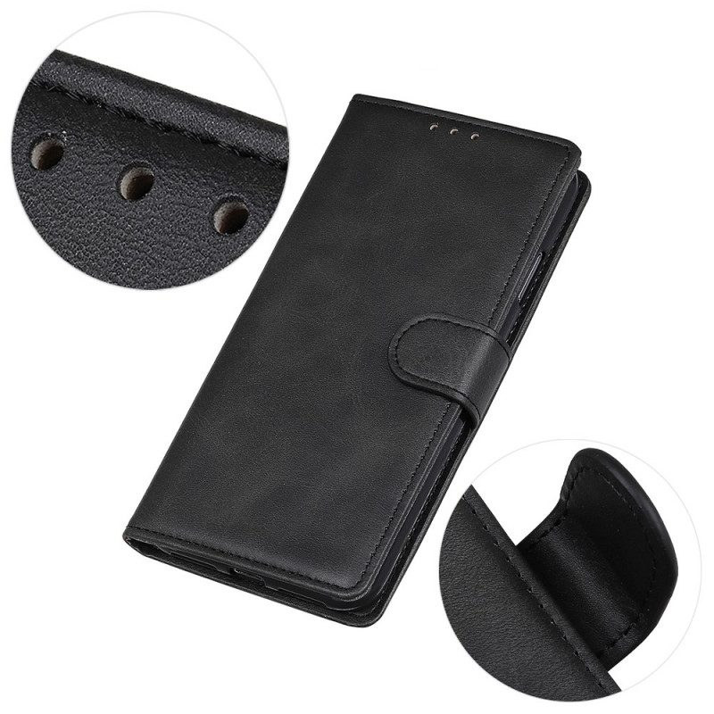 Folio-hoesje voor Moto G41 / G31 Mat Retro Leereffect