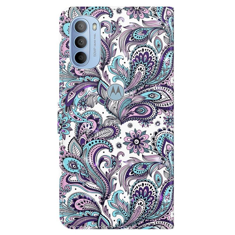 Folio-hoesje voor Moto G41 / G31 Paisley