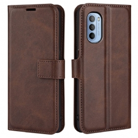 Folio-hoesje voor Moto G41 / G31 Slank Extreem Leereffect