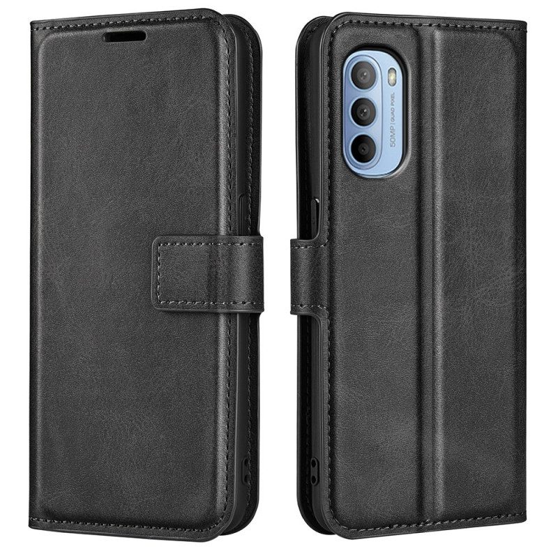 Folio-hoesje voor Moto G41 / G31 Slank Extreem Leereffect