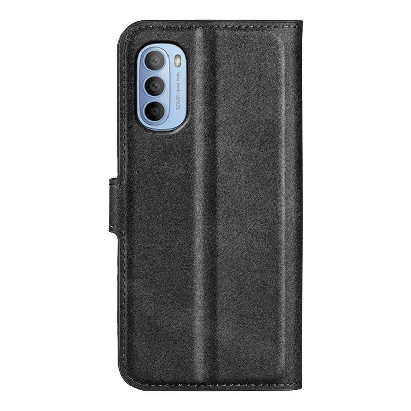 Folio-hoesje voor Moto G41 / G31 Slank Extreem Leereffect