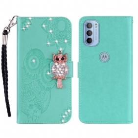 Folio-hoesje voor Moto G41 / G31 Uil Mandala En Charme