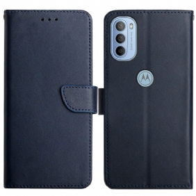 Leren Hoesje voor Moto G41 / G31 Echt Nappaleer