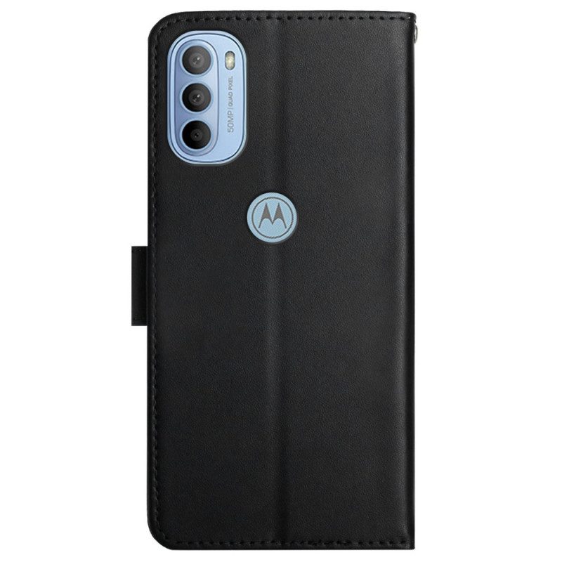 Leren Hoesje voor Moto G41 / G31 Echt Nappaleer