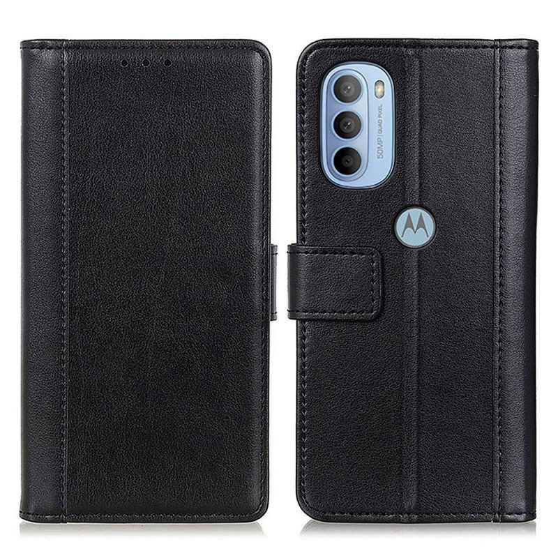 Leren Hoesje voor Moto G41 / G31 Split Lederen Versie