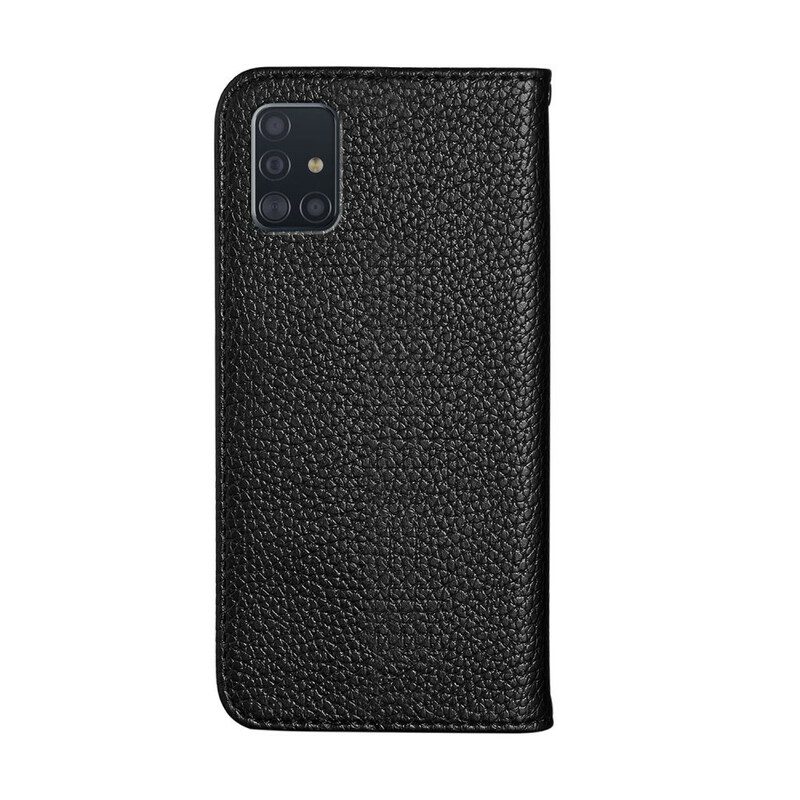 Bescherming Hoesje voor Samsung Galaxy A51 Folio-hoesje Imitatieleer Litchi Ultra Chic