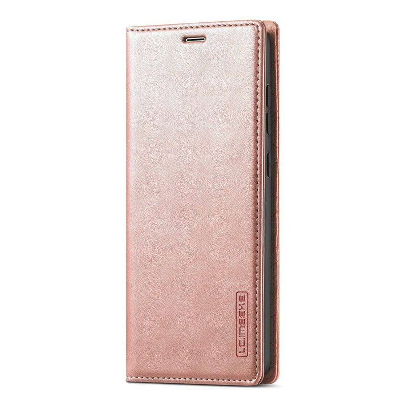 Bescherming Hoesje voor Samsung Galaxy A51 Folio-hoesje Lc.imeeke Ledereffect