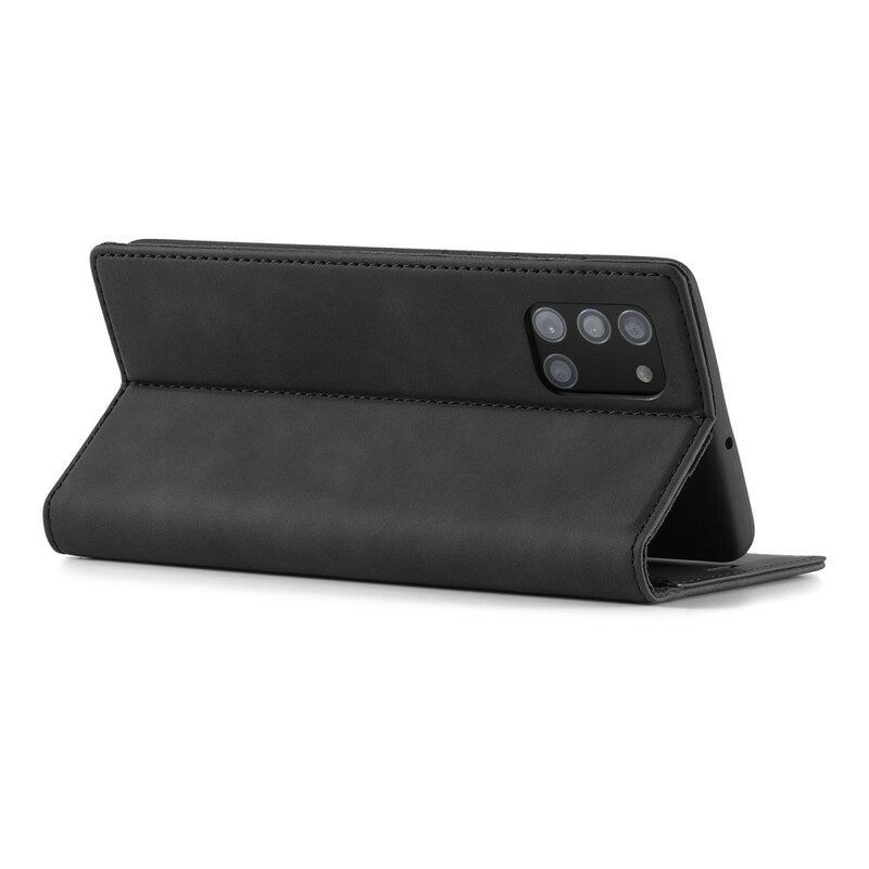 Bescherming Hoesje voor Samsung Galaxy A51 Folio-hoesje Lc.imeeke Ledereffect