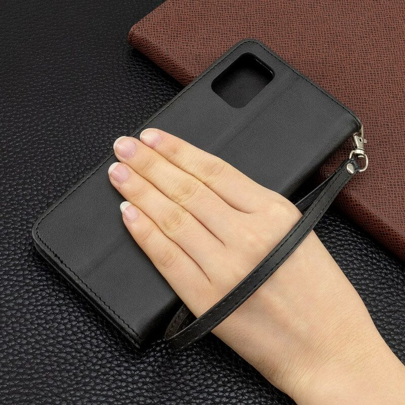 Folio-hoesje voor Samsung Galaxy A51 Flip Case Gladde Flap Schuin