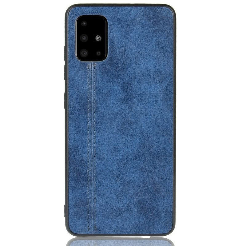 Hoesje voor Samsung Galaxy A51 Couture-leereffect