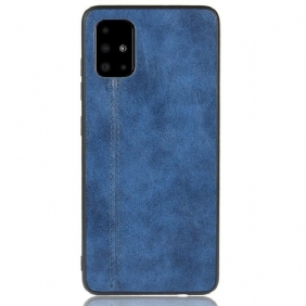 Hoesje voor Samsung Galaxy A51 Couture-leereffect