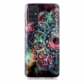 Hoesje voor Samsung Galaxy A51 Fluorescerende Bloemenserie