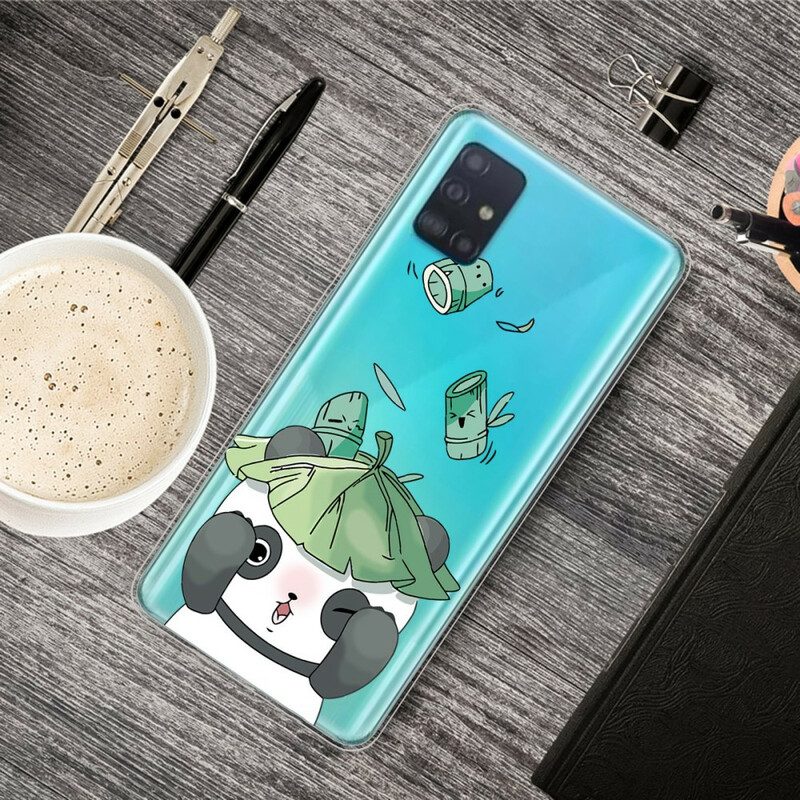 Hoesje voor Samsung Galaxy A51 Panda Jongleur