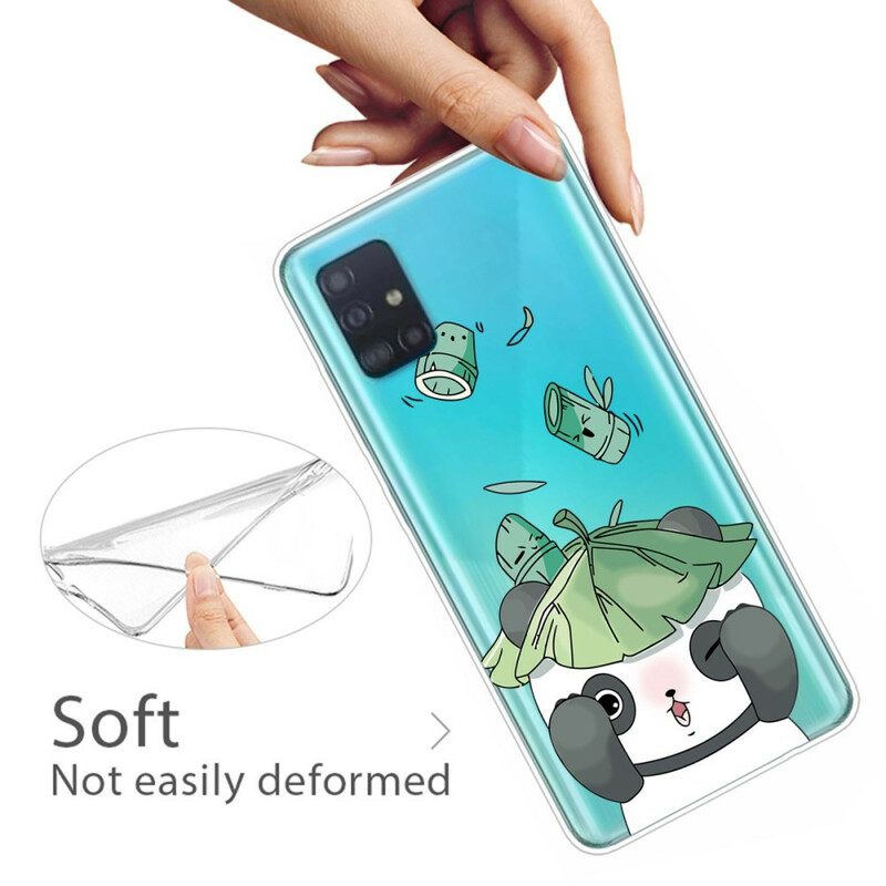 Hoesje voor Samsung Galaxy A51 Panda Jongleur